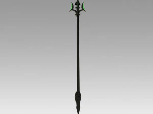 seraph of the end battle makoto narumi trident cosplay prop 3D Print Model