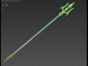 seraph of the end battle makoto narumi trident cosplay prop 3D Принт Модель