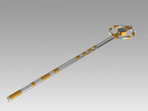 world of warcraft wow mage staves cosplay prop 3D Print Model