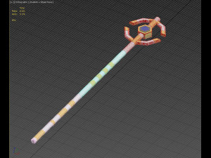 world of warcraft wow mage staves cosplay prop Modèles 3D en vedette