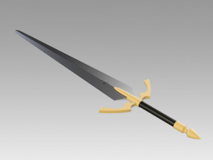 claymore sophia sword cosplay prop 3D Print Model