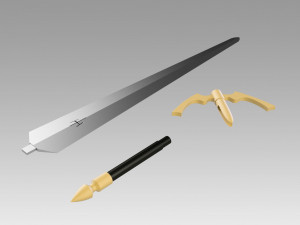 claymore sophia sword cosplay prop 3D Print Model