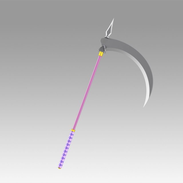 devil kings sanguko tenkai mitsuhide akechi two scythes 3Dプリントモデル .c4d .max .obj .3ds .fbx .stl .blend 