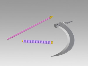 devil kings sanguko tenkai mitsuhide akechi two scythes 3Dプリントモデル