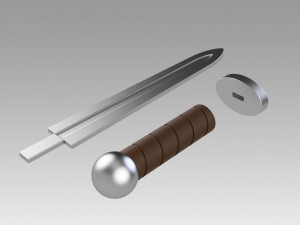 grimgar of fantasy and ash haruhiro cosplay prop 3D 프린트 모델