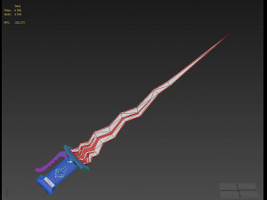 rwby vacuo shade ndgo octavia ember sword cosplay prop Modèles 3D en vedette