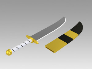 life in a different world from zero felt sword cosplay Modelo de Impressão 3D