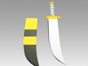 life in a different world from zero felt sword cosplay Modelo de Impressão 3D