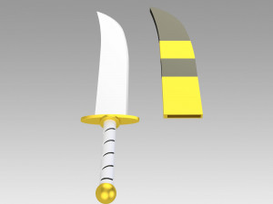 life in a different world from zero felt sword cosplay Modelo de Impressão 3D