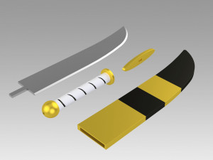 life in a different world from zero felt sword cosplay Modelo de Impressão 3D