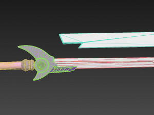 magical girl lyrical nanoha signum flames maken sword 3D Print Model