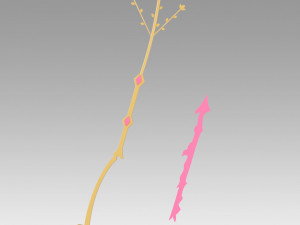 puella magi madoka magica kaname madoka bow and arrow flower 3D-printmodel