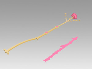 puella magi madoka magica kaname madoka bow and arrow flower 3D Print Model