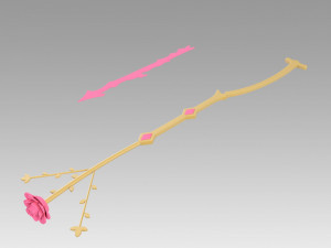 puella magi madoka magica kaname madoka bow and arrow flower 3D Print Model