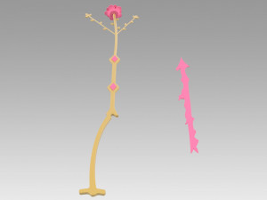 puella magi madoka magica kaname madoka bow and arrow flower 3D Print Model