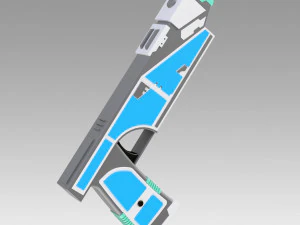 Star Wars Sabine Armor Pacote Azul Prop Cosplay Modelo de Impressão 3D