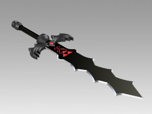 the legend of zelda skyward sword demon king sword 3D 프린트 모델