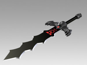 the legend of zelda skyward sword demon king sword 3D 프린트 모델