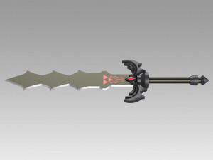 the legend of zelda skyward sword demon king sword 3D 프린트 모델