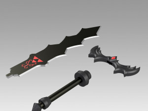 the legend of zelda skyward sword demon king sword 3D 프린트 모델