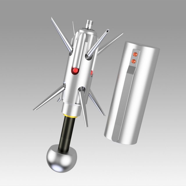 mangalore grenade the fifth element replica prop cosplay 3Dプリントモデル .c4d .max .obj .3ds .fbx .stl .blend 