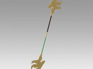 League of Legends lol Luxanna Crownguard de dame van helderheid personeel 3D printmodel