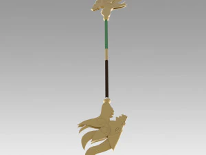 league of legends lol luxanna crownguard the lady of luminosity staff 3D Print Model