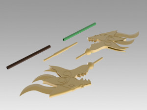 league of legends lol luxanna crownguard the lady of luminosity staff 3D Принт Модель