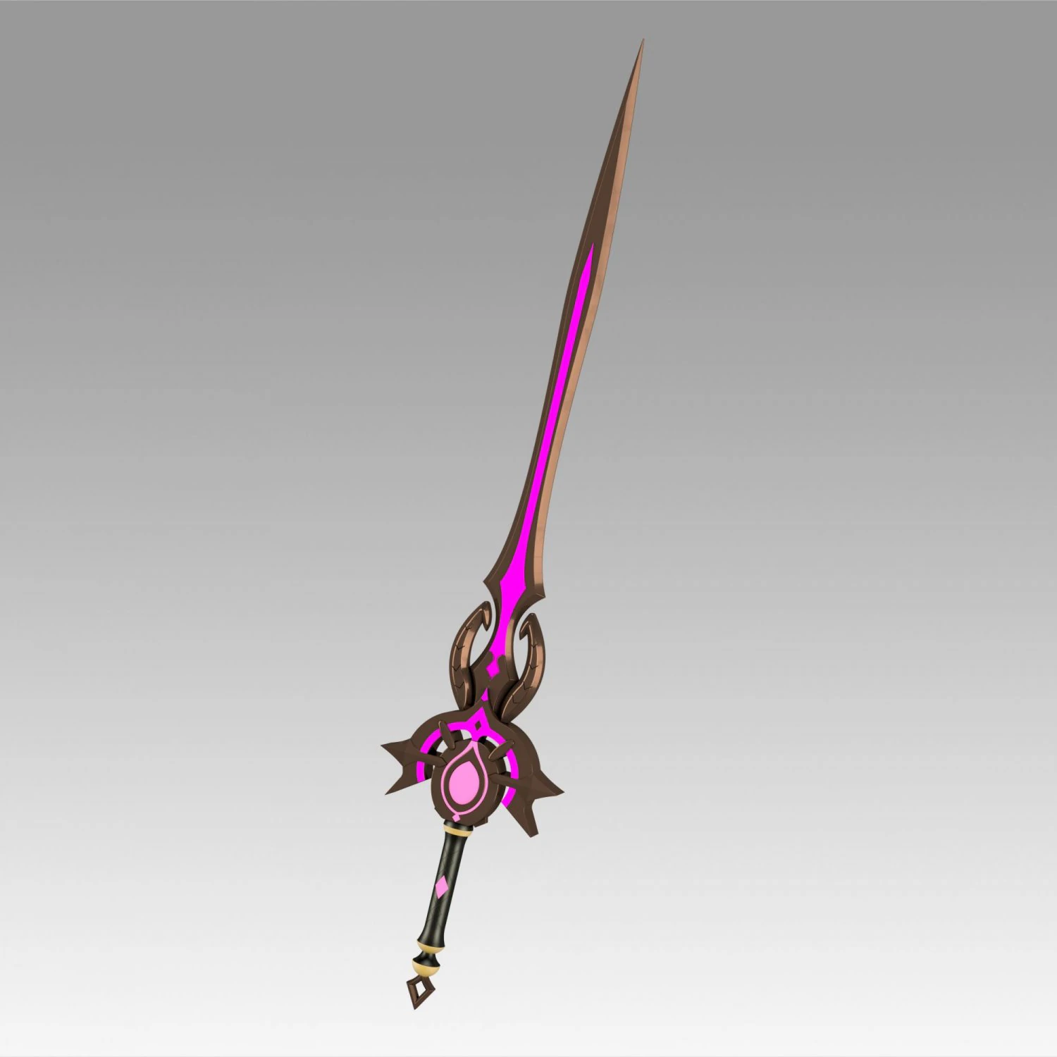 genshin impact festering desire kaeya traveler sword 3D Print Model .c4d .max .obj .3ds .fbx .stl .blend