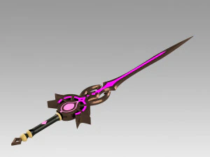 genshin impact festering desire kaeya traveler sword 3D Print Model