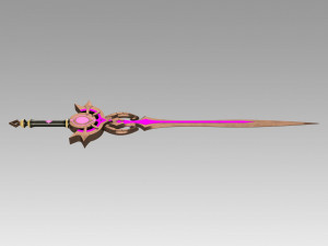 genshin impact festering desire kaeya traveler sword Model Cetak 3D