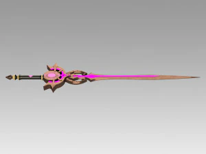 genshin impact festering desire kaeya traveler sword 3D Print Model