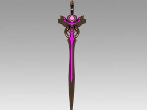 genshin impact festering desire kaeya traveler sword 3D Print Model
