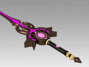genshin impact festering desire kaeya traveler sword Model Cetak 3D