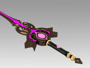 genshin impact festering desire kaeya traveler sword 3D Print Model