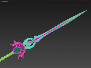 genshin impact festering desire kaeya traveler sword Model Cetak 3D