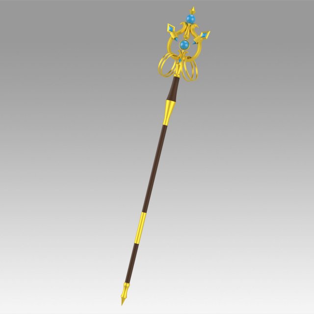 goblin slayer priestess crutch cosplay prop replica 3D-Druckmodell .c4d .max .obj .3ds .fbx .stl .blend 