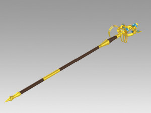 goblin slayer priestess crutch cosplay prop replica 3D-Druckmodell