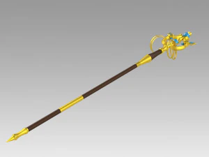 goblin slayer priestess crutch cosplay prop replica 3D Print Model