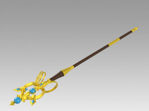 goblin slayer priestess crutch cosplay prop replica 3D-Druckmodell
