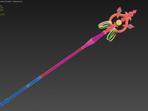 goblin slayer priestess crutch cosplay prop replica 3D Print Model