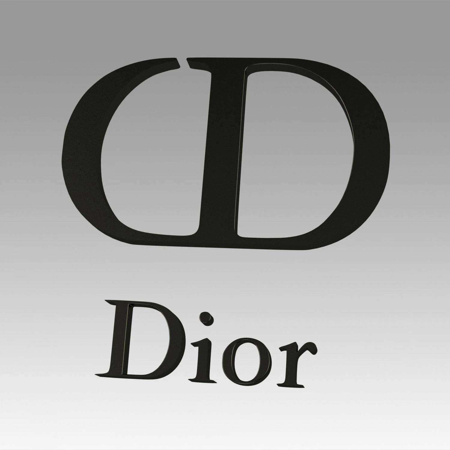 dior paris logo 3D Print Model .c4d .max .obj .3ds .fbx .stl .blend 