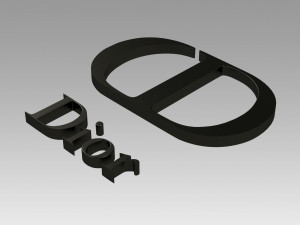 dior paris logo 3D Print Model