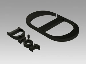 dior paris logo 3D Print Model