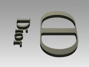 dior paris logo 3D Print Model