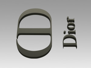 dior paris logo 3D Print Model