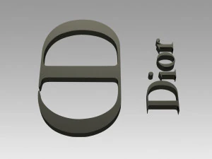 dior paris logo 3D Print Model