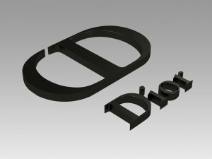 dior paris logo 3D Print Model