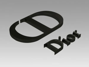 dior paris logo 3D Print Model