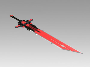 genshin impact diluc wolf gravestone claymores 3D Druckmodell
